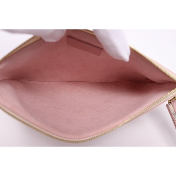 Louis Vuitton Rose Ballerine and Damier Azur Coated Canvas Studded City Pouch - Picture 14 of 15